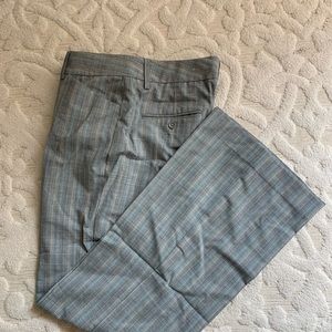 Express Editor Pant. (Blue Plaid)